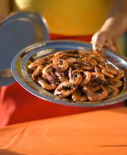 Leckere Scampis in Knobiöl