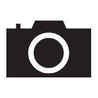 Ein stilisiertes Icon einer Kamera auf weißem Hintergrund.