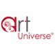 Logo mit Schriftzug "art Universe", das "a" enthält ein abstraktes Symbol.