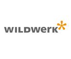 "WILDwerk-Logo mit stilisiertem orangenem Stern anstelle des Buchstabens e."