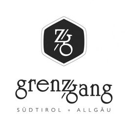Logo mit Schriftzug "grenzgang" und "SÜDTIROL · ALLGÄU" sowie einem Symbol über dem Text.