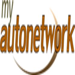 Text logo: "my autonetwork" with a swoosh design.