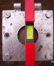 Sonnenschirmschuh einbetoniert