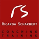 Rotes Logo mit stilisiertem "RS", Text: "Ricarda Scharbert Coaching Training".