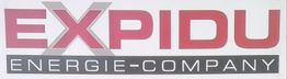 EXPIDA Energie-Company-Logo in roten und grauen Buchstaben auf weißem Hintergrund.
