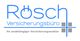Rösch Versicherungsbüro-Logo mit Slogan "Ihr unabhängiger Versicherungsmakler" und grauen Quadraten.