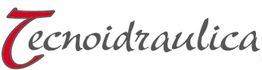Logo con la scritta "Tecnoidraulica" in caratteri eleganti, la T è in rosso.