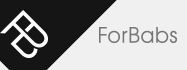 Logo with "FB" design on black and "ForBabs" text in gray on a light background.