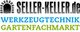 Logo mit Text: "SELLER-KELLER.de" oben, darunter "WERKZEUGTECHNIK" und "GARTENFACHMARKT".