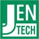 Grünes Logo mit großem "JEN" oben und "TECH" unten auf weißem Hintergrund.