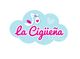 Logo de "La Cigüeña de Molina" con nube azul, cigüeña y corazones.