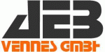 Logo mit schwarzem "DEB" und orangem Schriftzug "VENNES GMBH" darunter.