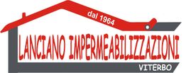 Testo del logo "Lanciano Impermeabilizzazioni" con un tetto rosso stilizzato.