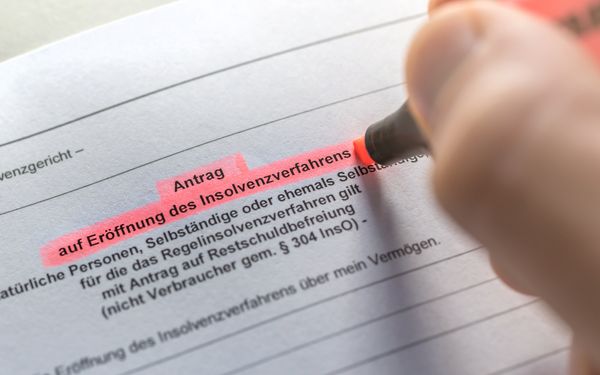 Antragsüberschrift wird markiert