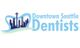 Logo with Seattle skyline in a tooth shape and text "Downtown Seattle Dentists" in blue.