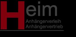 Logo mit großem roten "H" und schwarzem Text: "Anhängerverleih Anhängervertrieb".