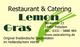 Restaurant-Werbung für "Lemongras" in Potsdam, thailändische Spezialitäten, Kontaktinfos.