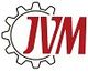 Logo met rode letters "JVM" en een tandwiel eromheen.
