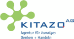 Grünes Logo mit Schriftzug "KITAZO AG - Agentur für kundiges Denken + Handeln".