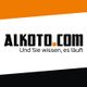 ALOTO.com Logo mit Slogan "Und Sie wissen, es läuft" auf schwarz-weiß-orange Hintergrund.