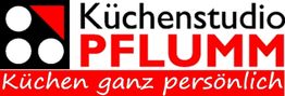 Küchenstudio-Logo mit Schriftzug "Küchenstudio Pflumm. Küchen ganz persönlich".