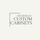 Text logo: "Anchorage Custom Cabinets" with minimalist border design.