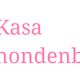 Hart met pootafdruk en tekst "Kasa hondenboetiek" in roze letters.