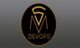 Black and gold "SV DevOps" logo on a textured gray background.