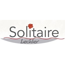 Logo mit dem Text "Solitaire Lechler" und einer roten geschwungenen Linie darunter.