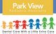 Park View Pediatric Dentistry logo with colorful children figures holding hands.
