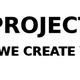 Zwart-wit logo met tekst: "3D Project Design. We create your project."