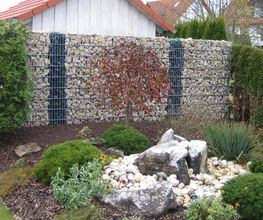 Gabionenwand - Gartengestaltung