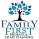 Logo with a tree and "Family First Probate & Estate Planning" written below.