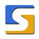 Ein stilisiertes "S"-Logo, halb blau und halb orange, auf weißem Hintergrund.