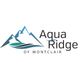 Logo featuring stylized mountains and waves, with the text "Aqua Ridge of Montclair."