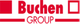 Logo der Buchen Group in Rot mit Rechteck- und Quadratformen.