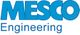 Blaues MESCO Engineering-Logo mit großem MESCO-Schriftzug und kleinem Engineering darunter.