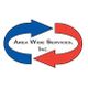 Blue and red arrows surrounding "Area Wide Services, Inc." text.