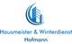 Logo von Hausmeister & Winterdienst Hofmann mit einem stilisierten Gebäude in Blau.
