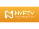Orange logo with a stylized "N" and the text "NYFTY COMMISSIONS".