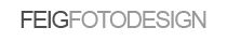 Textlogo: "FEIG FOTODESIGN" in modernen Buchstaben.