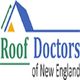 Logo of Roof Doctors of New England showing a stylized house roof and company name.