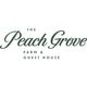 Logo of The Peach Grove Farm & Guest House in elegant green text.