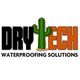 "Logo with 'Dry Tech Waterproofing Solutions' and a cactus between the words 'DRY' and 'TECH'."
