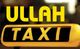 Gelbes Taxischild mit Schriftzug "ULLAH TAXI".
