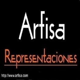 Texto en negrita: "Arfisa". Texto en naranja: "Representaciones". URL abajo: "http://www.arfisa.com".
