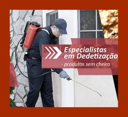 Especialista em dedetização aplicando produto sem cheiro em área externa de uma casa.