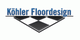 Logo von Köhler Floordesign mit schwarz-weißem Schachbrettmuster.