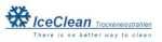 Logo von IceClean mit Slogan „There is no better way to clean“ und Eiskristall-Symbol.