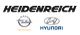 Logos von Heidenreich, Opel und Hyundai mit dem Text "Wir leben Autos".
